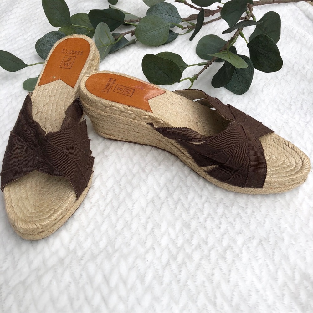 Stubbs & Wootton Brown Kelly Rib Espadrilles